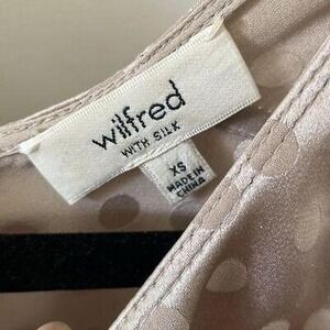 Excellent XS Beige Wilfred With Silk Sleeveless Top